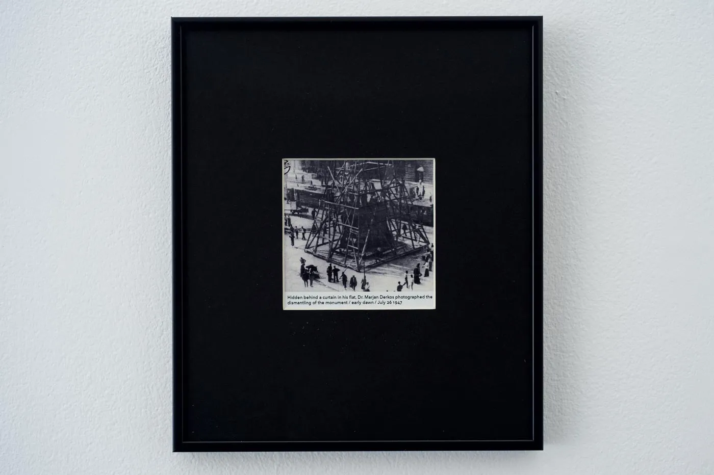 Exhibition view: People Love Monuments, Transmission Gallery, Glasgow